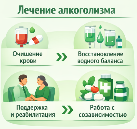 лечение алкоголизма в Воткинске этапы